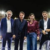 Il dibattito con Schlein, Conte, Bonelli e Fratoianni parte con una foto e la promessa: "Con noi al governo riconoscimento Palestina"