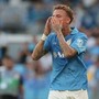 Lang cade in area e Allegri chiede rigore: proteste in Napoli-Como