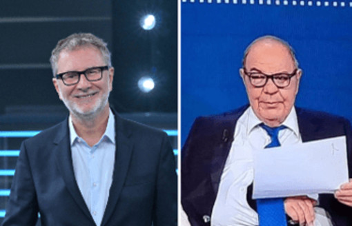 Fazio a 'Tale e Quale Show', Conti gli chiede di imitare Vespa e lui: "Vuoi che cada dalle scale?"