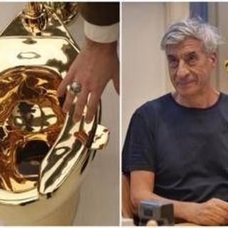 Il wc d'oro da 12,1 milioni di dollari di Cattelan sarà esposto in un museo