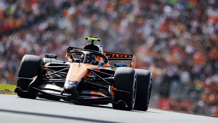 Norris in pole al Gp d’Olanda, Antonelli 3°, Ferrari in terza fila