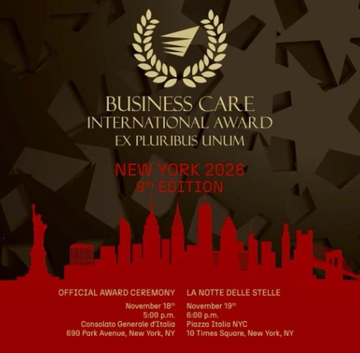 A New York la 9^ edizione del Business Care International Award A New York la 9^ edizione del Business Care International Award