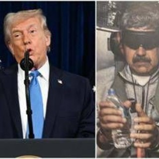 Venezuela, Trump posta foto Maduro ammanettato su nave Usa: andrà a Guantanamo Venezuela, Trump posta foto Maduro ammanettato su nave Usa: andrà a Guantanamo