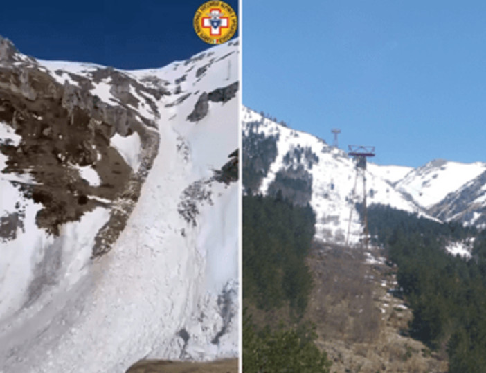 Gran Sasso, valanga ai valloni di Campo Imperatore: verifiche in corso