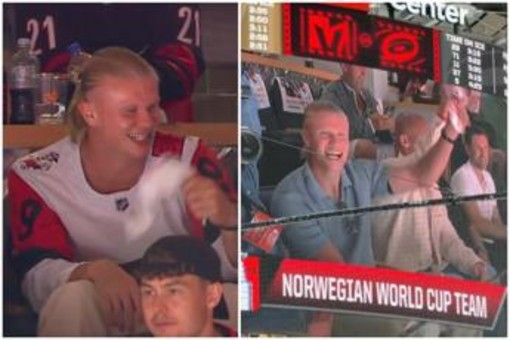 Haaland, altro che Mondiali: va a vedere l'hockey