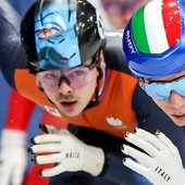 Bronzo Italia nella staffetta maschile di Short Track Bronzo Italia nella staffetta maschile di Short Track