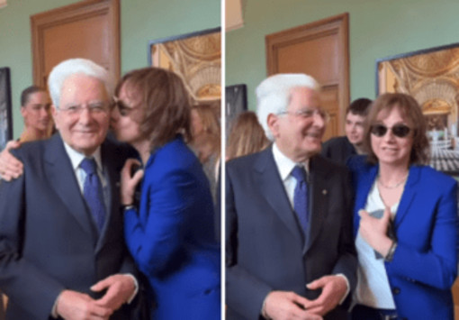 Gianna Nannini bacia... Mattarella: il video virale e la dedica al Presidente della Repubblica Gianna Nannini bacia... Mattarella: il video virale e la dedica al Presidente della Repubblica