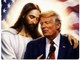 Trump, nuova immagine con Gesù: l'abbraccio e la nuova polemica