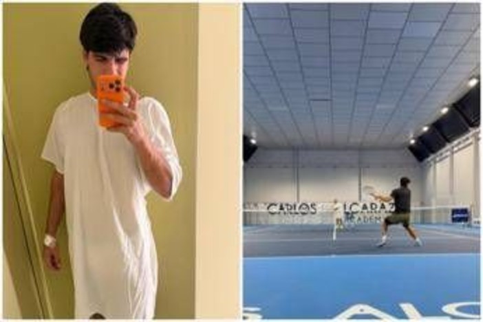 Alcaraz tra allenamento e... ospedale: lo spagnolo avvicina il rientro?