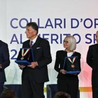 Lucia Aleotti riceve il Collare d'oro al Merito Sportivo del Coni Lucia Aleotti riceve il Collare d'oro al Merito Sportivo del Coni